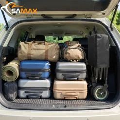 Faltbarer Bollerwagen Offroad Camping Edition bis 200 kg - Schwarz / Matcha Grün ^ SAMAX Discount
