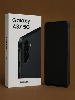 Galaxy A37 5G 256GB Awesome Charcoal Smartphone (6,7 Zoll, 50 MP, Triple-Kamera, 5.000mAh, Octa-Core, Fingerabdrucksensor, Gesichtserkennung, Schwarz) ^ Samsung Clearance