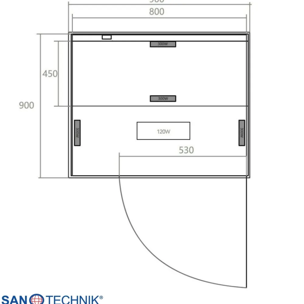 Malmö 1 Infrarotkabine - versch. Ausführungen ^ Sanotechnik Hot