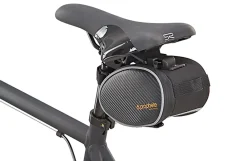 Prophete Satteltasche, Montage mittels Clip, wasserabweisend, reflektierende Elemente, Volumen: 1 Liter, Farbe: schwarz Outlet