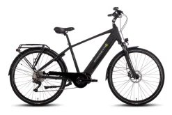 Premium Sport E-Trekkingbike 10 Gang Scheibenbremse, Federgabel, Mittelmotor ^ Saxonette Discount