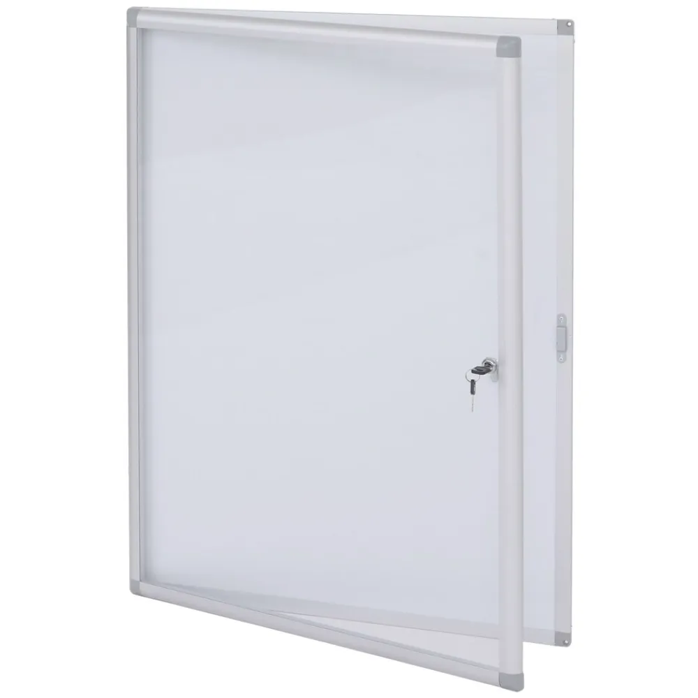 Schaukasten -Q51, Magnettafel Whiteboard Memoboard Pinnwand, Aluminium abschließbar inkl. Zubehör 95x68x7cm ^ MCW Sale