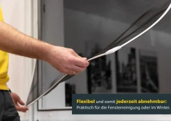 Schellenberg Fliegengitter-Magnetrahmen mit Fiberglasgewebe, , 100 x 120 cm weiß