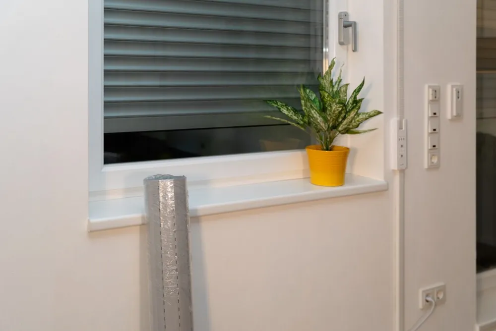 Schellenberg Rolladenpanzer PVC Mini, 120 x 140 cm, grau Discount
