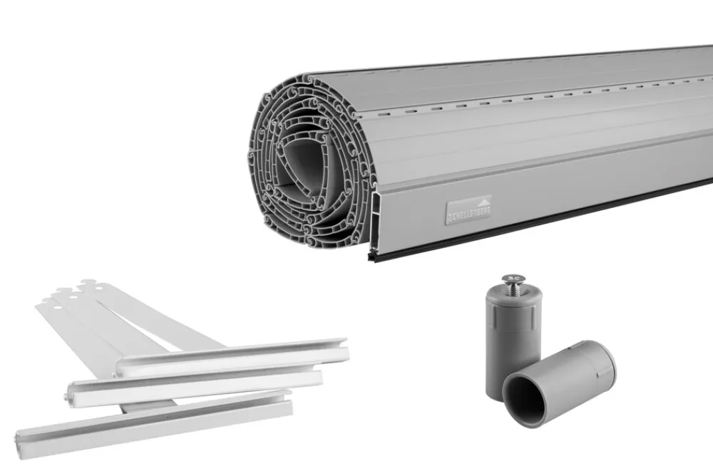 Schellenberg Rolladenpanzer PVC Mini, 120 x 140 cm, grau Discount