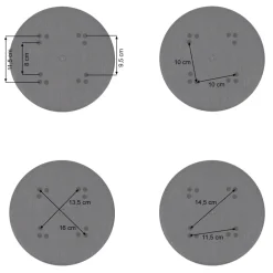 Schirmständer XXL -F54, Ampelschirmständer Marktschirmständer, rollbar befüllbar 180kg universell passend ^ MCW Clearance