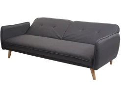 MCW Schlafsofa -J18, Couch Klappsofa Gästebett Bettsofa, Schlaffunktion Stoff/Textil 185cm ~ anthrazit-grau Online