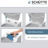 Schütte Duroplast WC Sitz WHITE mit Absenkautomatik und Schnellverschluss