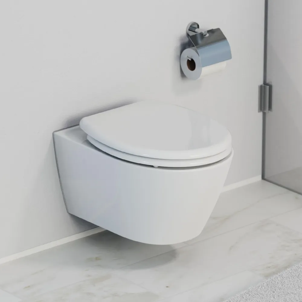 Schütte Duroplast WC Sitz WHITE mit Absenkautomatik und Schnellverschluss