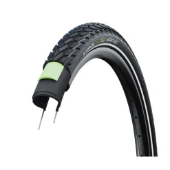 SCHWALBE Green Marathon Fahrradreifen 28  20 Zoll Fahrraddecke Fahrradmantel Citybike Trekkingbike Drahtreifen Reflexstreifen Straßenprofil schwarz Discount
