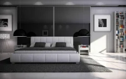 Sedex Bett Luna 140x200cm Kunstleder weiß Online
