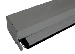 Seitenwand für Pergola -L46, Pavillon Rollo Ersatzseitenwand, Stoff/Textil sturmfest 3x3m ~ anthrazit ^ MCW Clearance