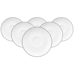 Seltmann Weiden Espressountertassen Lido Black Line ø 12 cm 6er Set weiß Online