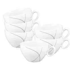 Frühstückstassen Trio Highline 0,39 l 6er Set ^ Seltmann Weiden