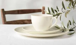 Seltmann Weiden Kaffeetassen mit Untertassen Savona Fine Diamond 270 ml 6er Set creme Sale