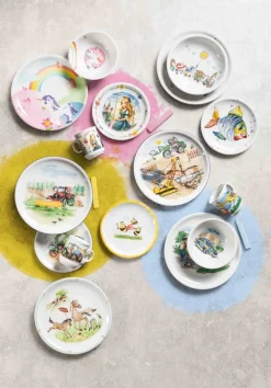 Seltmann Weiden Kindergeschirr Set Compact Blaulicht 3er Set bunt New