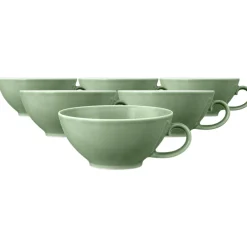 Seltmann Weiden Teetassen Beat Color Glaze 140 ml 6er Set Salbeigrün Best