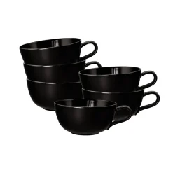 Seltmann Weiden Teetassen Liberty Velvet Black 290 ml 6er Set schwarz Hot