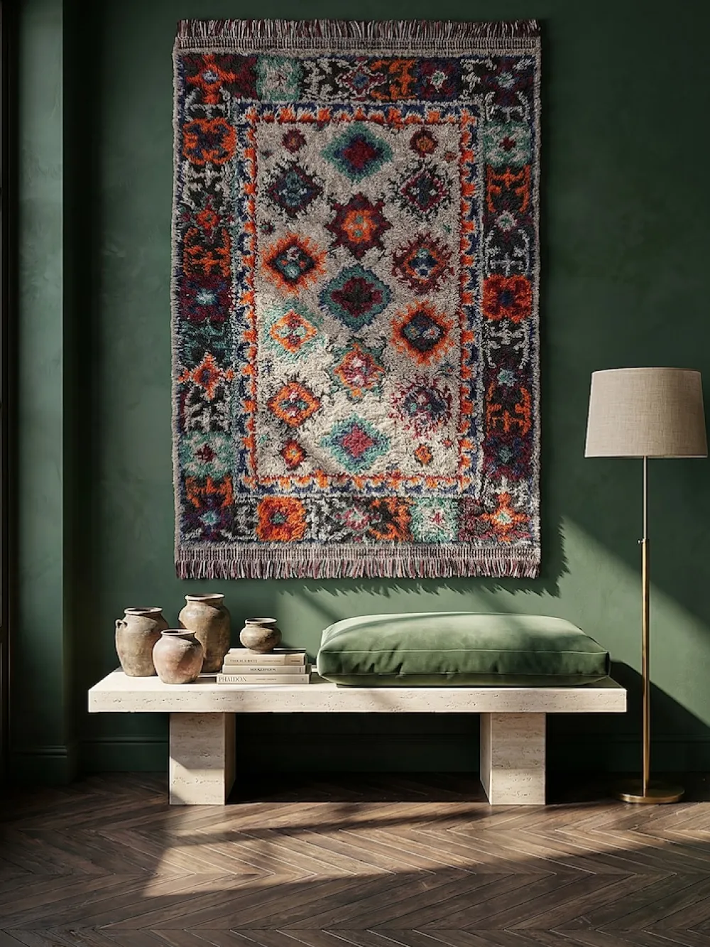 Shaggy-Teppich Erdtöne Bunt 133 x 190 cm - TAFRAUT | ^ KADIMA DESIGN Clearance