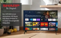 Sharp 24FH2EA - 24 Zoll Fernseher (60 cm) HD Ready Android TV - LED Smart TV (HDMI, Receiver, Chromecast, Bluetooth) Sale