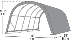 ShelterLogic Weidezelt Run-In-Shed 24,4m² ^ Shelter Logic Best