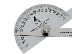 Shinwa 62490 Gradmesser No.19, Winkelmesser 90°, 10cm ^ Famex Hot