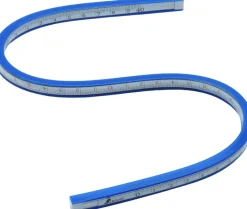Famex Shinwa 74853 Kurven-Lineal mit Skala, flexibel, 80 cm New