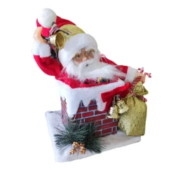 SHX Animierter Weihnachtsmann im Schornstein CD2404 New