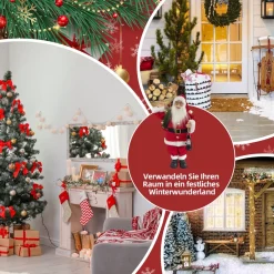 SHX Animierter Weihnachtsmann mit Sack CD2402 Discount