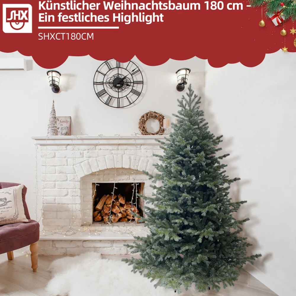SHX Künstlicher Weihnachtsbaum 180 cm CT180CM Clearance