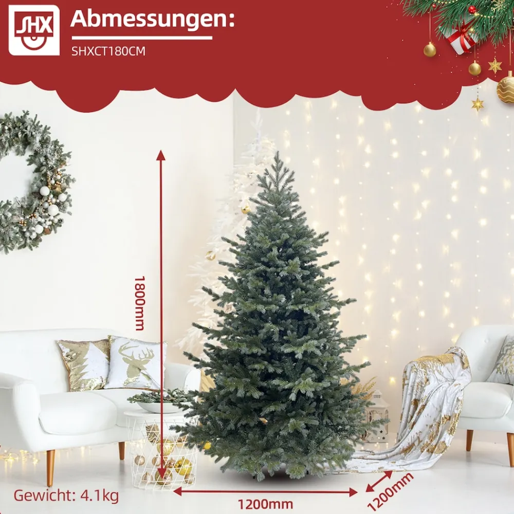 SHX Künstlicher Weihnachtsbaum 180 cm CT180CM Clearance