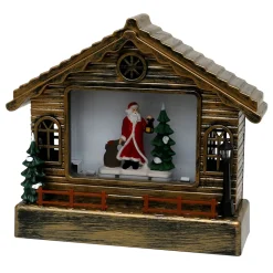 Sigro LED Haus mit Santa Discount
