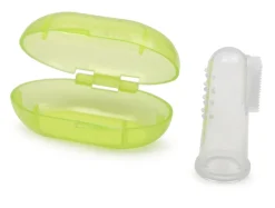 Silikon Zahnbürste mit einer Aufbewahrungsbox für Babys, eine Fingerzahnbürste ^ Moni