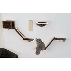 Katzen-Kletterwand 8-teilig grau ^ Silvio Design Online