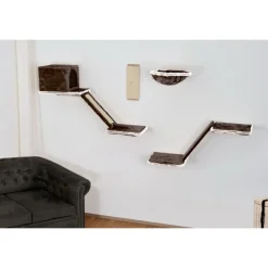 Katzen-Kletterwand 8-teilig grau ^ Silvio Design Online