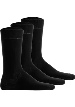 Hudson SIMPLY³ 3-PACK Unisex Socken Schwarz Best