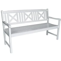 3-Sitzer Gartenbank aus Akazienholz, ca. 150 x 61 x 89 cm - ^ Prestige Home Living Outdoor Clearance