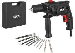 Skil 1020 AD Schlagbohrmaschine 550 W für Mauerwerk, 5 Steinbohren, 5 Holzbohren