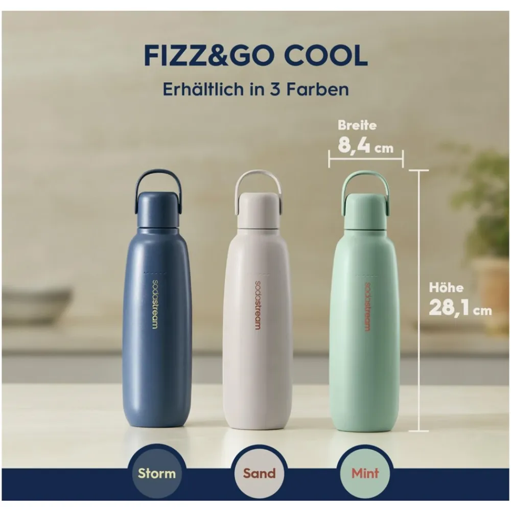 Sodastream Fizz & Go Cool 0,9 L Sand Hot