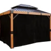 Sojag Pavillon Fontana 10x12 Vorhang-Set Best