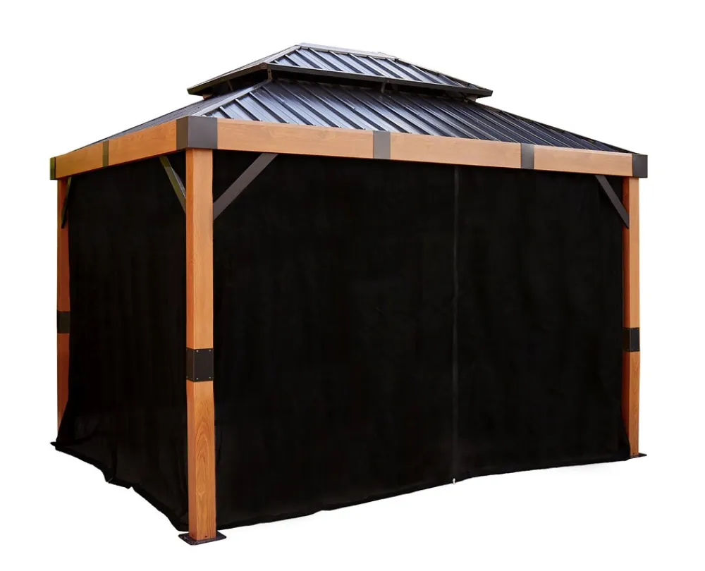 Sojag Pavillon Fontana 10x12 Vorhang-Set Best