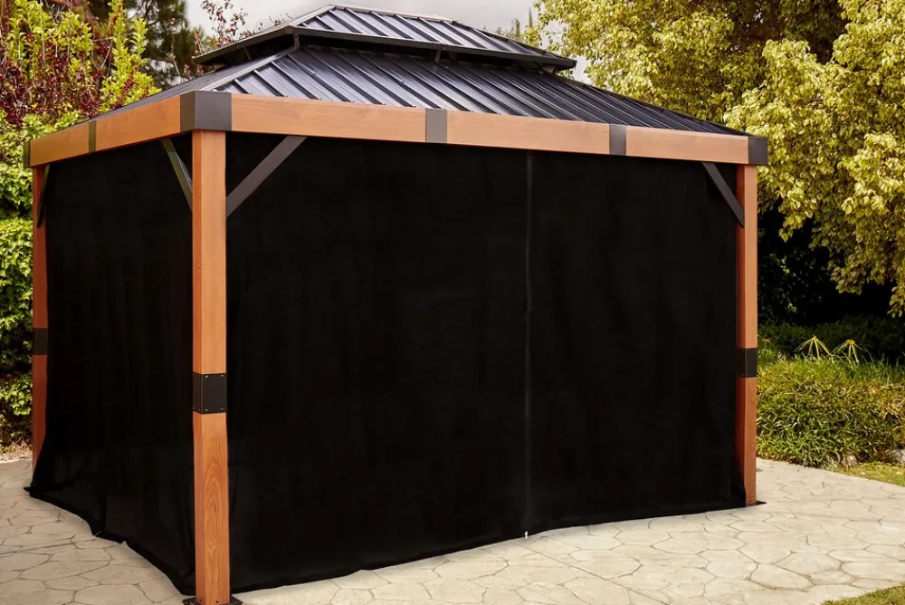 Sojag Pavillon Fontana 10x12 Vorhang-Set Best