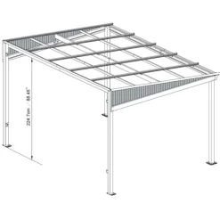 Sojag Terrassenüberdachung St. Barthelemy 10x12 Outlet