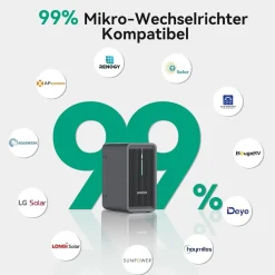 Solarbatterie Marstek B2500-D, 2.240 Wh, Plug&Play, LFP-Sicherheit, kompatibel mit allen Mikro-Wechselrichtern, Schutzklasse IP65, erweiterbar ^ Vale Best