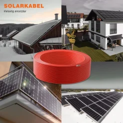 Solarkabel 4mm² rot 25m H1Z2Z2-K Solarleitung für Photovoltaik & Solaranlagen ^ Diverse Online