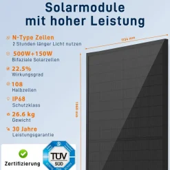2000W Balkonkraftwerk mit Speicher ,SunEnergyXT 500 PRO 5kWh + 1xB500 Erweiterungsakku - Ohne Halterung ^ SolarMars Outlet