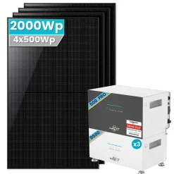 2000W Balkonkraftwerk mit Speicher ,SunEnergyXT 500 PRO 5kWh + 3xB500 Erweiterungsakku - Ohne Halterung ^ SolarMars Discount
