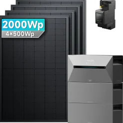 SolarMars ® 2000W Balkonkraftwerk mit Speicher, Anker SOLIX Solarbank 2 E1600 Pro +2x BP2700 - Ohne Halterung Online