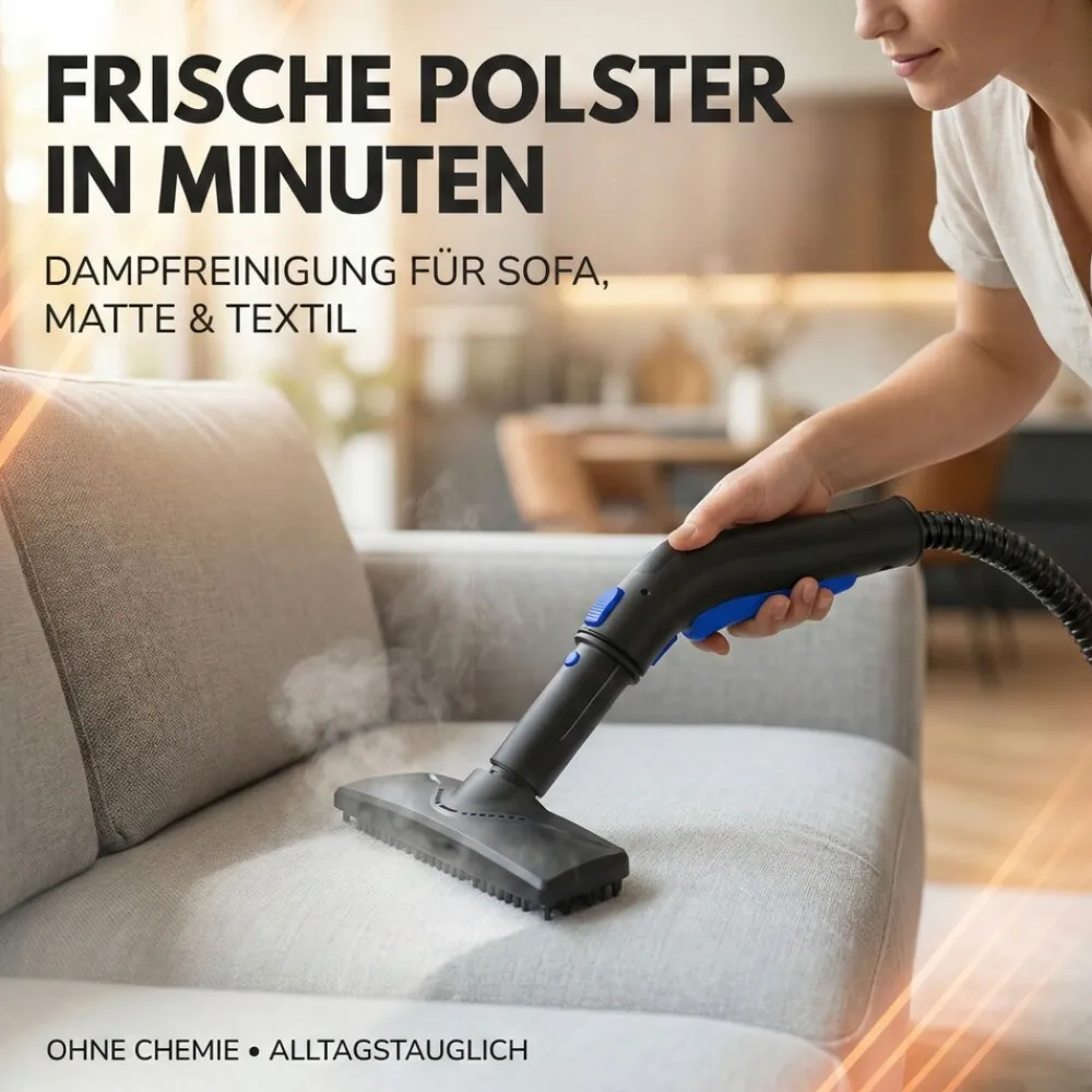 XXL SC1000 Dampfreiniger Handgerät 1500 W ^ Sommertal Best