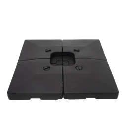 Sonnenschirmständer -F79, Ampelschirmständer Marktschirmständer für Bodenkreuz, befüllbar 124kg ^ MCW New